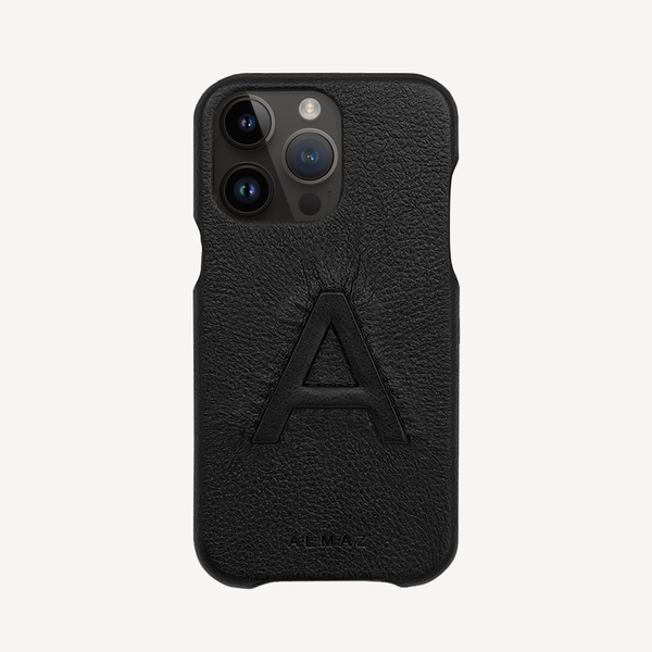 Loulou x Velante Leather iPhone 14 Pro Case - Black