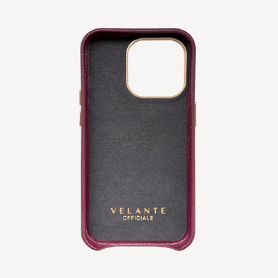 iPhone 14 Pro Phone Case, Saffiano Leather