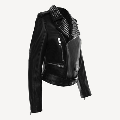 Women's Biker Jacket, Calf Leather