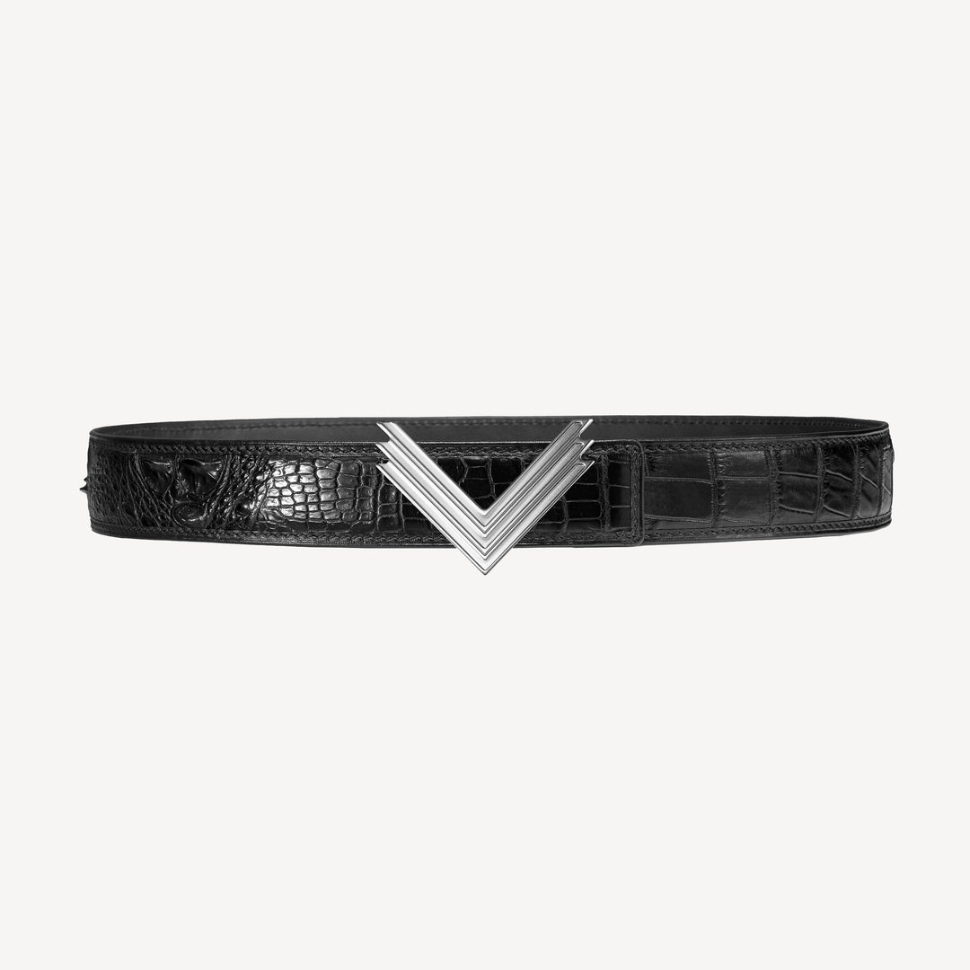 30mm Belt, Crocodile Leather