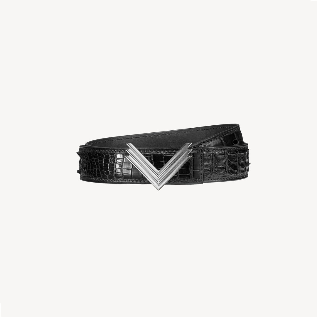 30mm Belt, Crocodile Leather