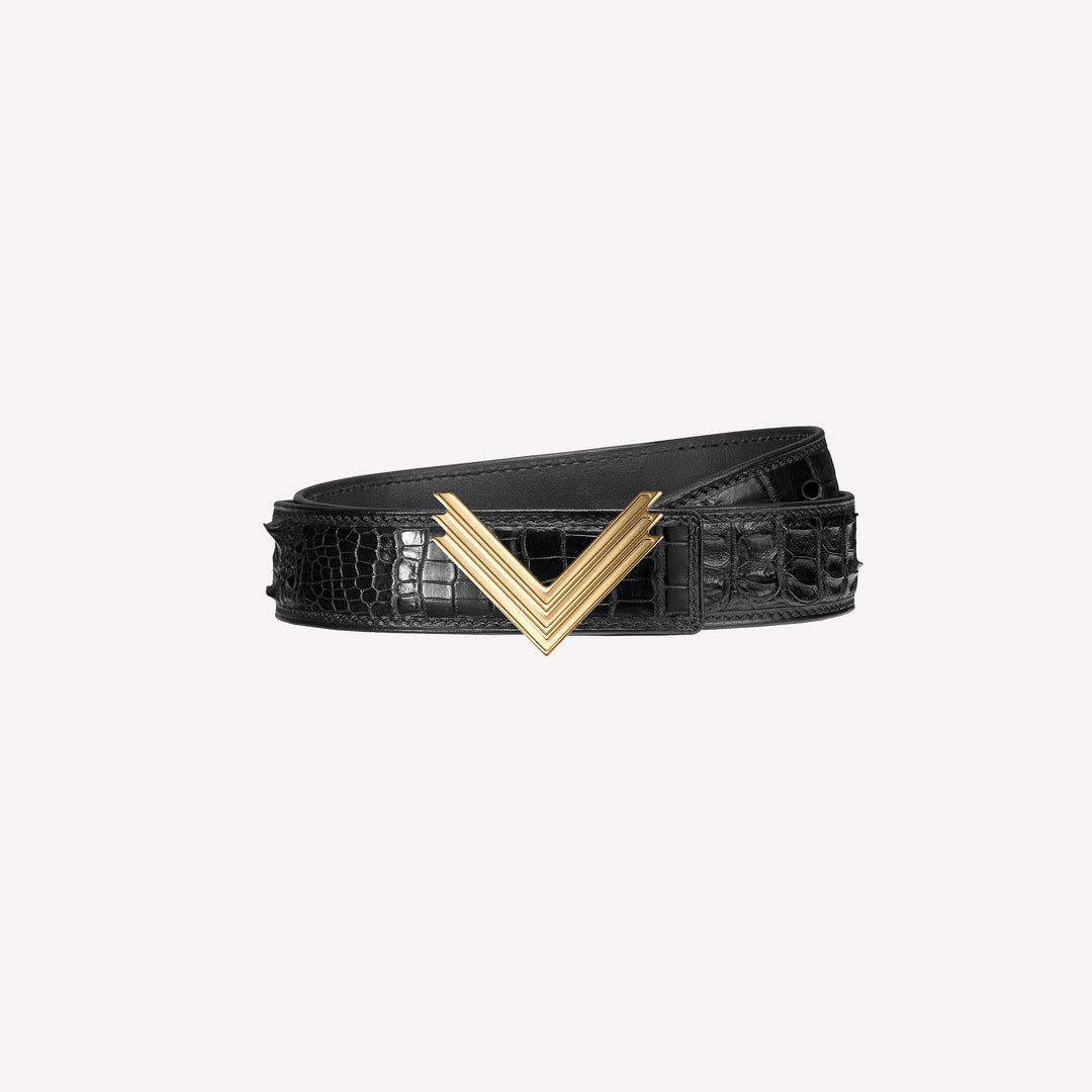 35mm Belt, Crocodile Leather