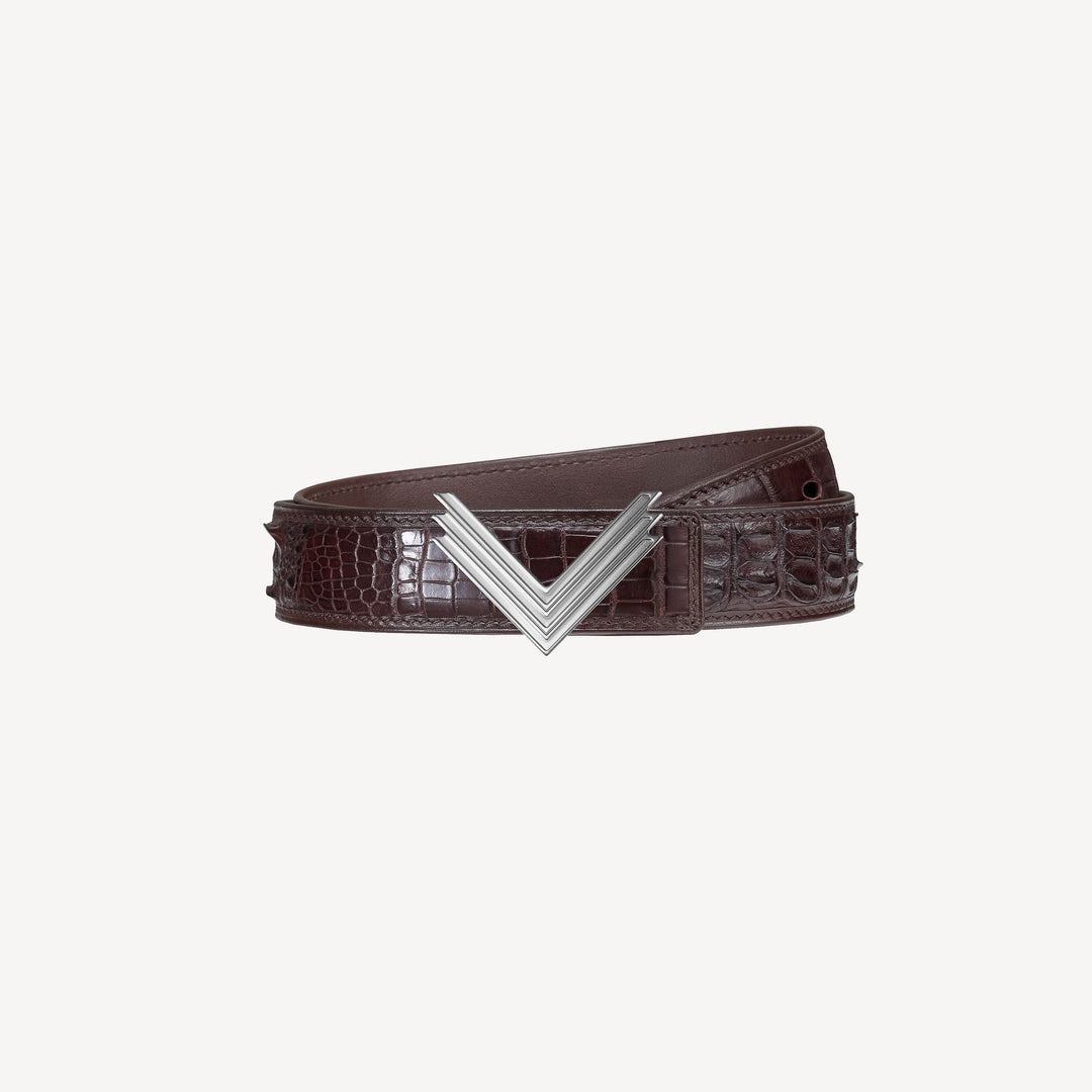 35mm Belt, Crocodile Leather