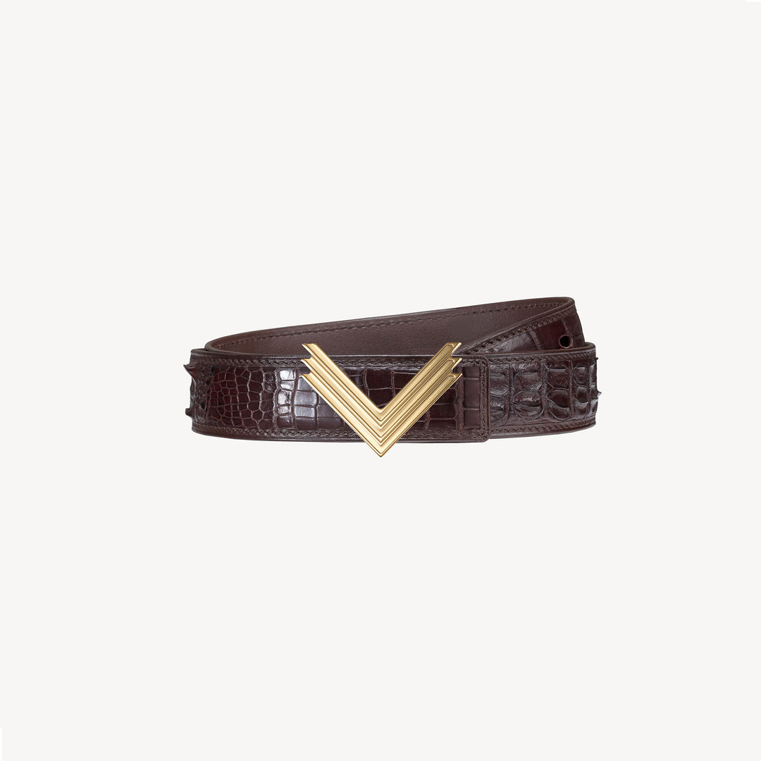 35mm Belt, Crocodile Leather