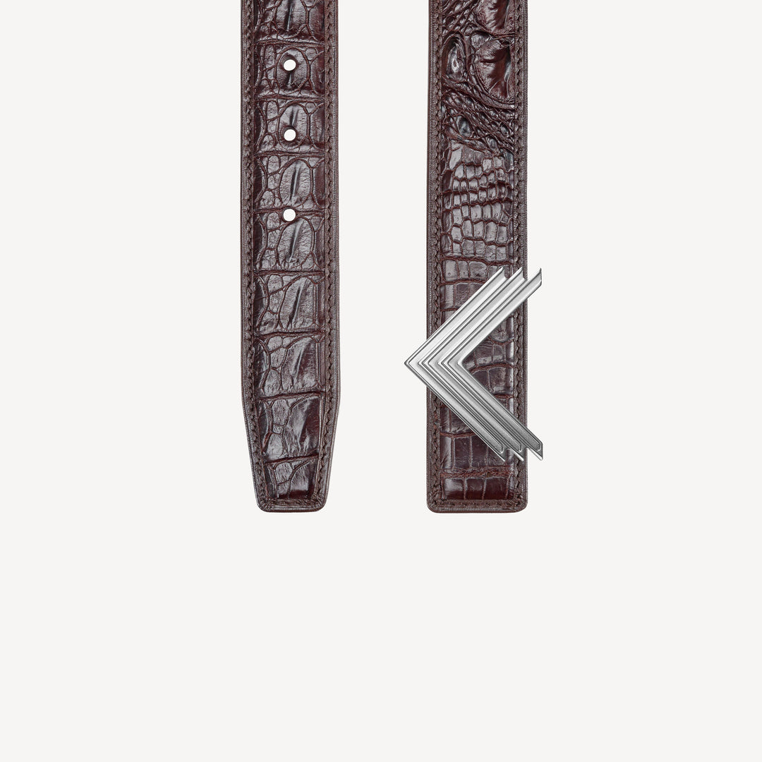 30mm Belt, Crocodile Leather