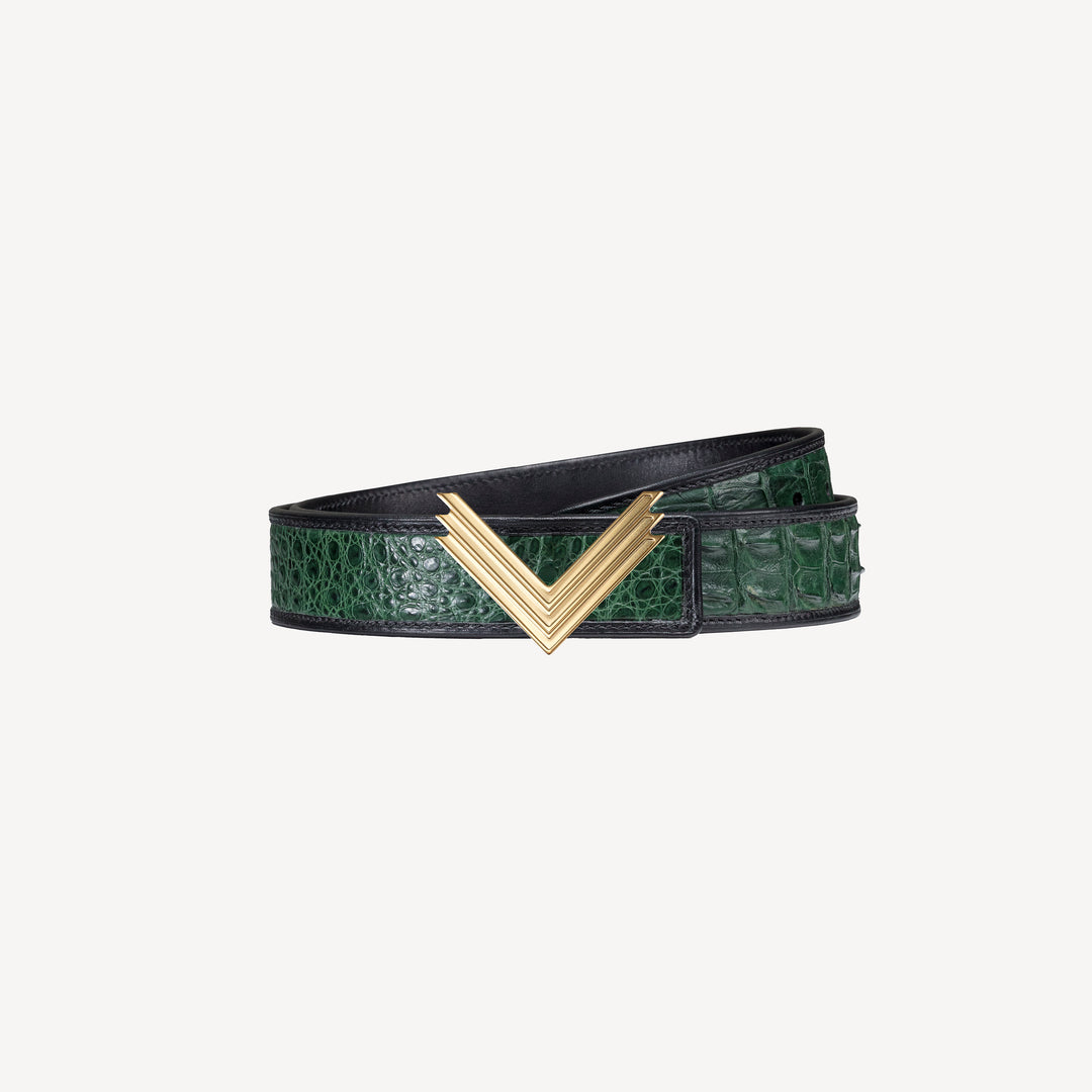 35mm Belt, Crocodile Leather