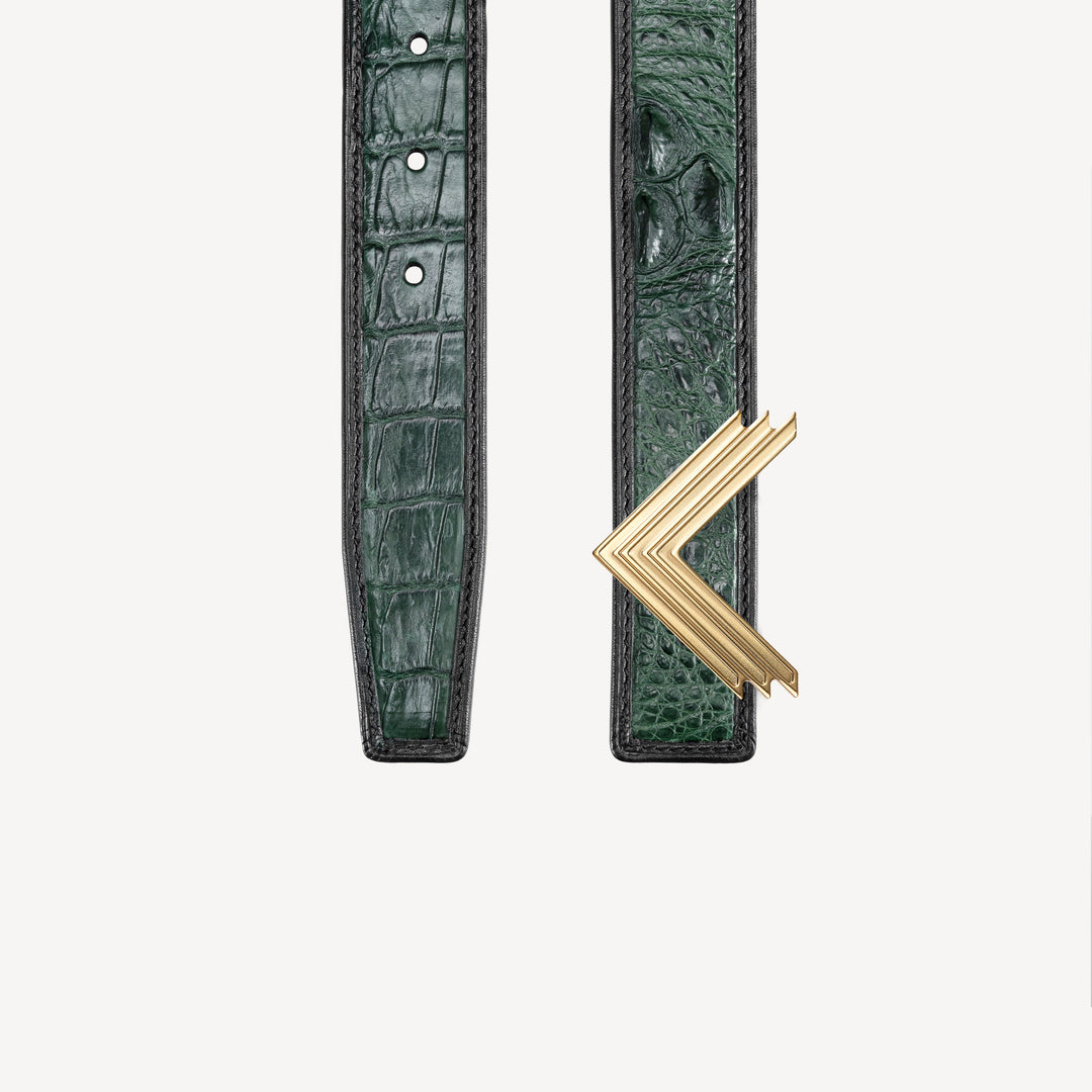 35mm Belt, Crocodile Leather