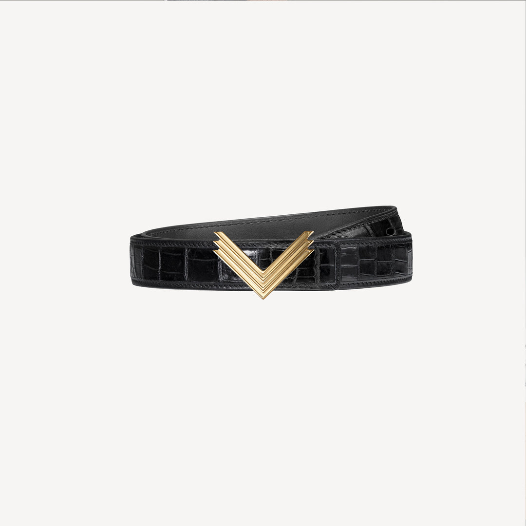 30mm Belt, Crocodile Leather