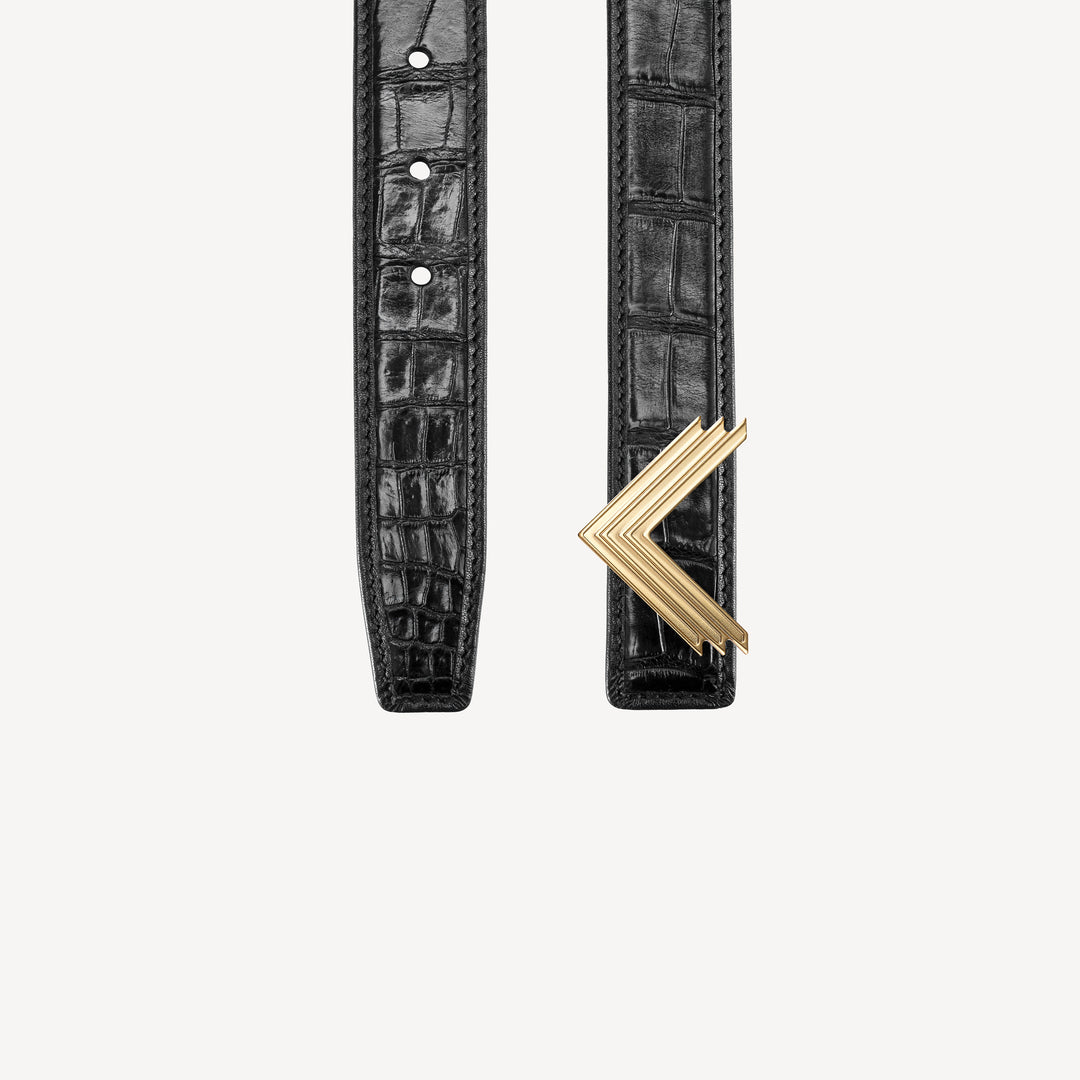 30mm Belt, Crocodile Leather